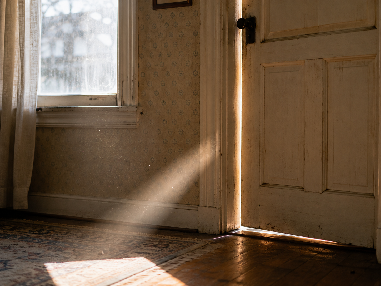 Cold drafts around old windows and doors